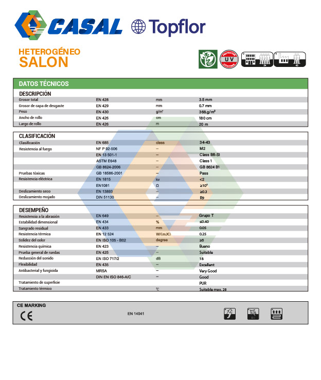 Fichas tecnica SALON